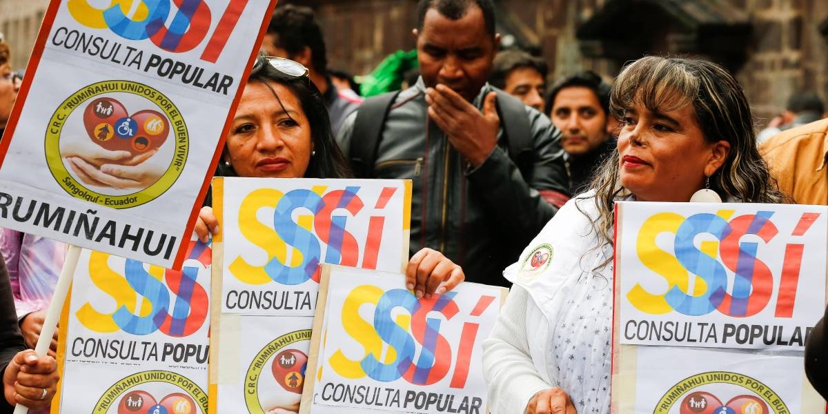 Inicia la campaña para la consulta popular del 4 de febrero en Ecuador