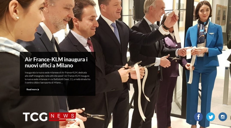 Air France-KLM inaugura i nuovi uffici a Milano