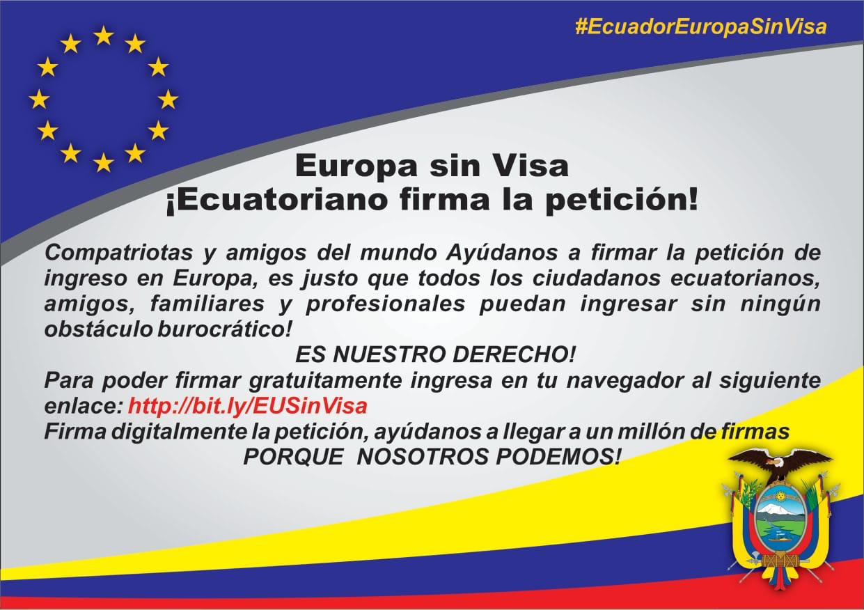 “Europa sin Visa” Comité Sociedad Civil Ecuatoriana