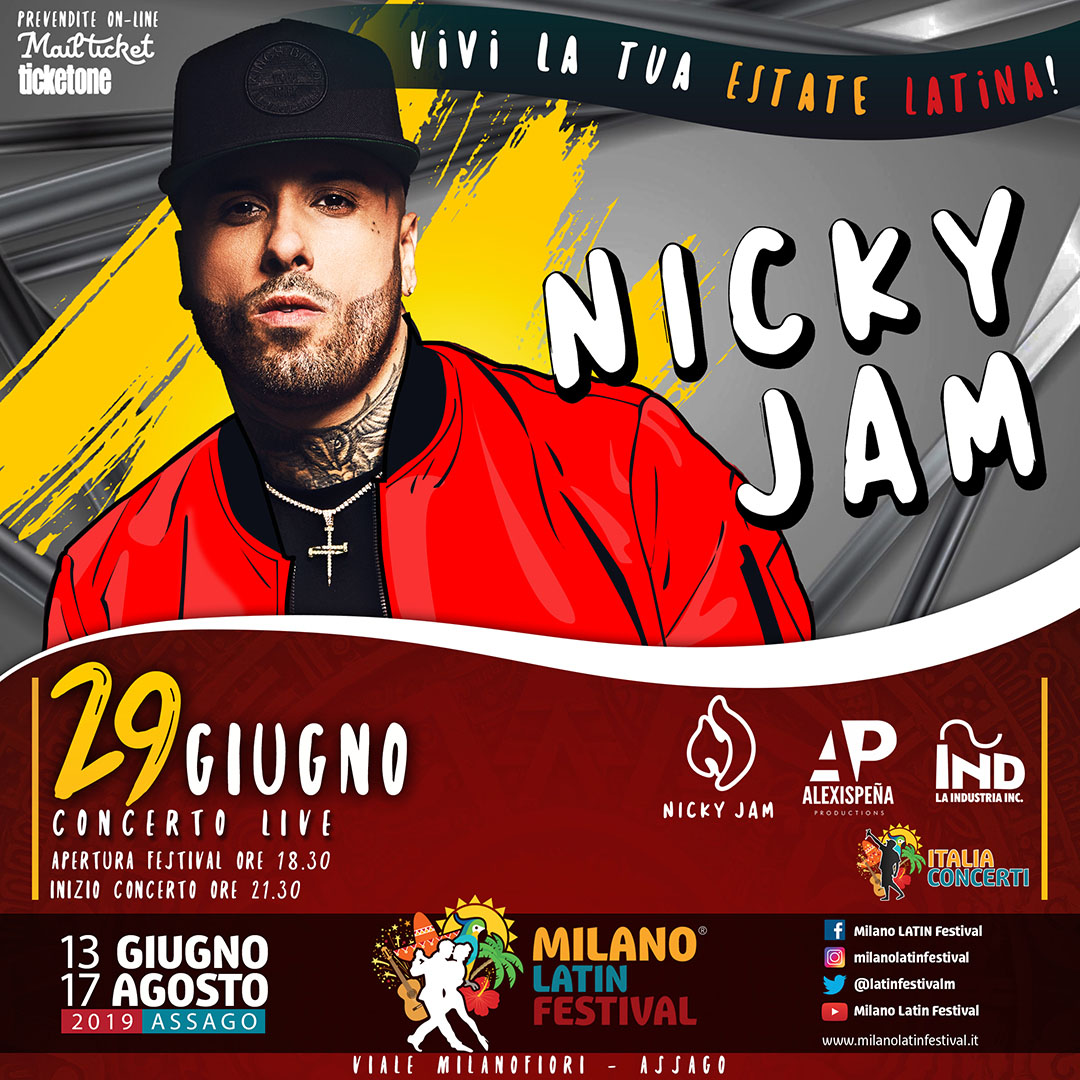 NICKY JAM PER LA PRIMA VOLTA AL #MLF