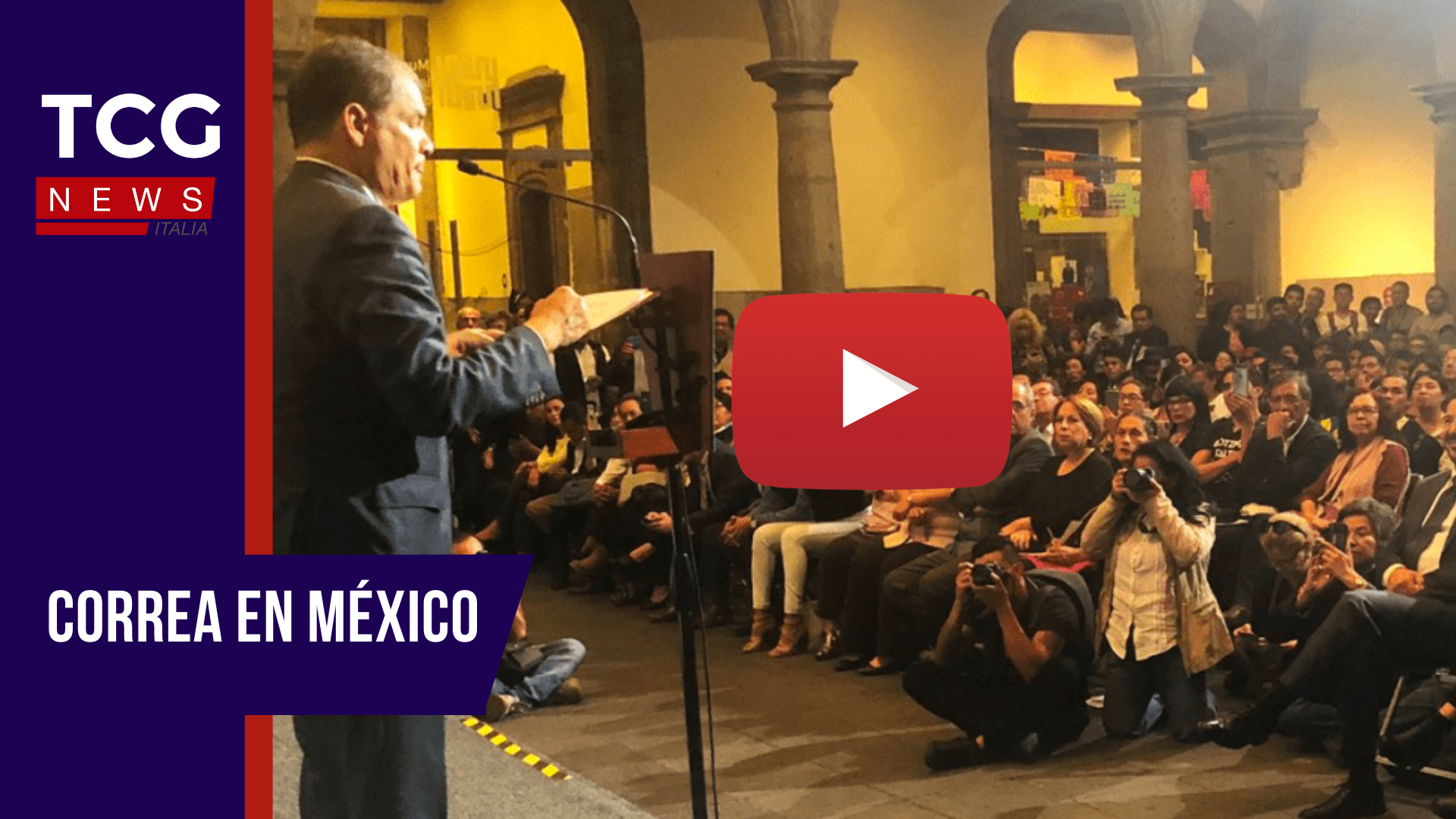 Rafael Correa dictó Conferencia Magistral en la Ciudad de México