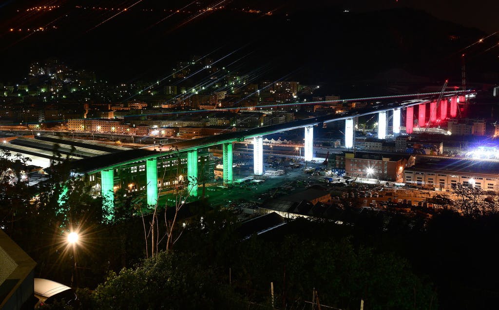 Así es el nuevo puente de Génova casi dos años después de la tragedia