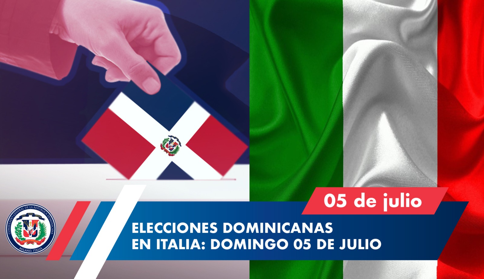 Dominicanos podrán votar en Italia el próximo 5 de julio