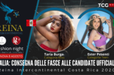 ITALIA: Consegna delle fasce alle candidate ufficiali “Reina Intercontinental 2020”