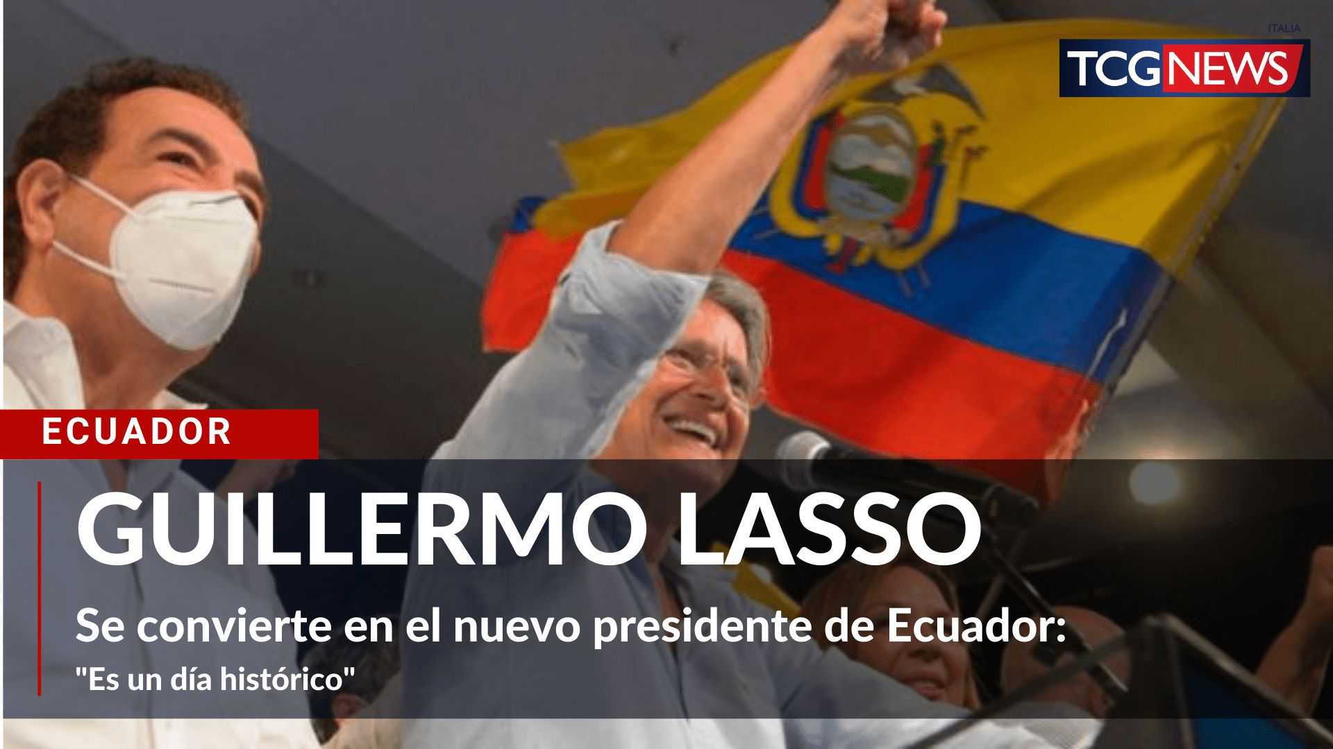 Guillermo Lasso se convierte en el nuevo presidente de Ecuador.