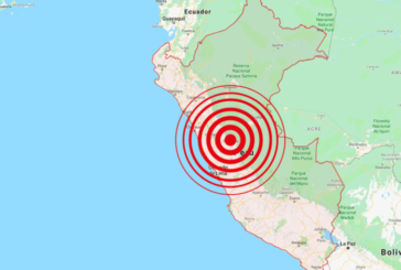 Sismo de magnitud 5 en la escala de Richter sacude centro de Perú