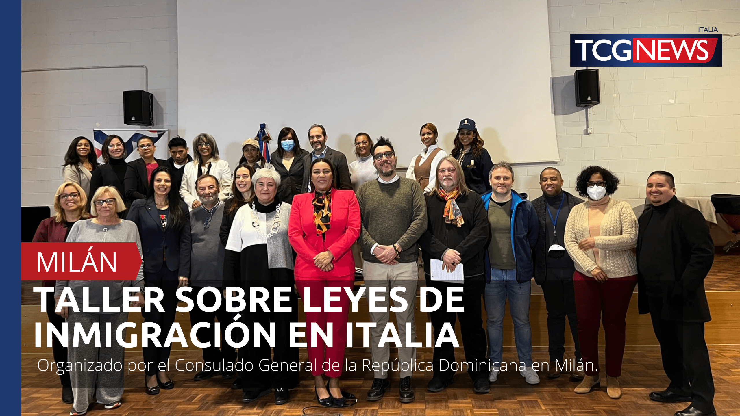 Taller sobre Leyes de Inmigración en Italia Organizado por el Consulado dominicano en Milán.