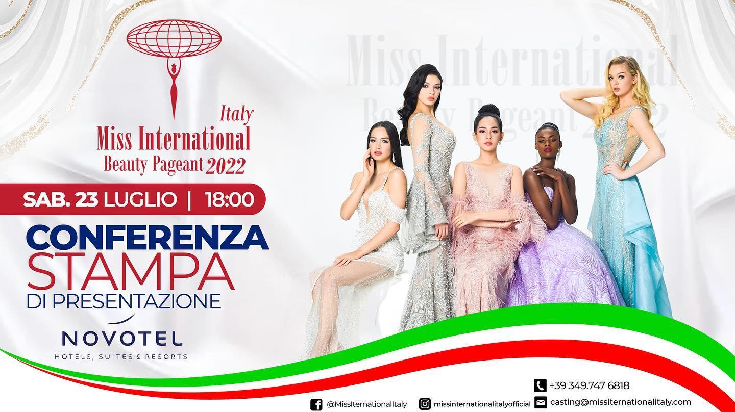 Milano: Conferenza Miss International Italy 2022