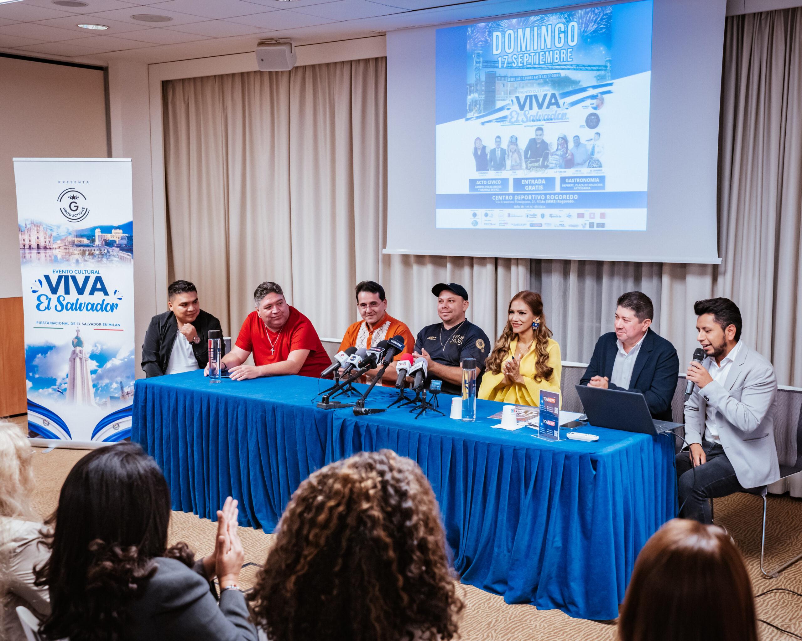 Exitosa Rueda de Prensa de Presentación del Evento Cultural “Viva El Salvador” en Milán